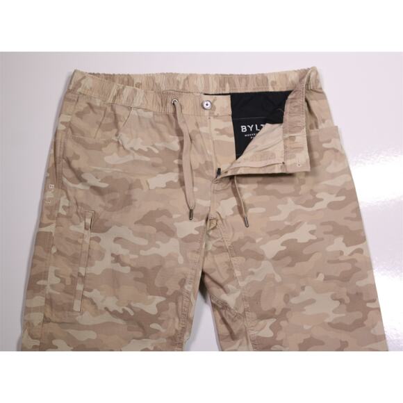 BYLT Weekend Pants Tan Camo Flat Front Chino Pants Men's XXL - Picture 5 of 7